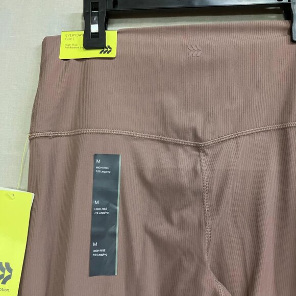 All in Motion Medium Light Brown Everyday Soft High Rise 7/8 Ribbed Leggings - Picture 11 of 13